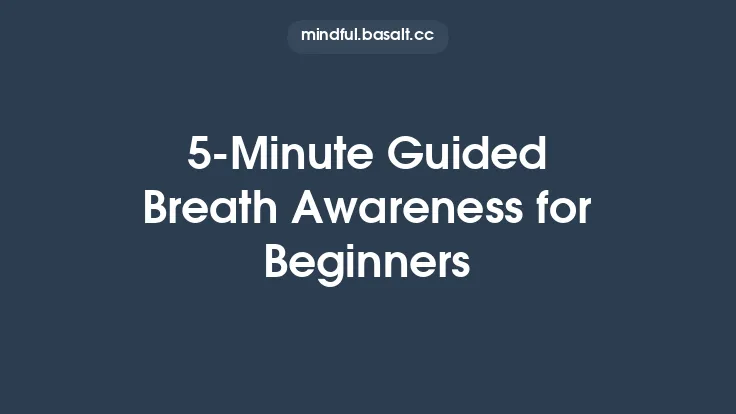5‑Minute Guided Breath Awareness for Beginners Thumbnail