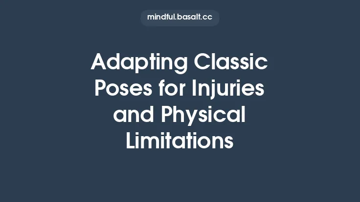 Adapting Classic Poses for Injuries and Physical Limitations Thumbnail