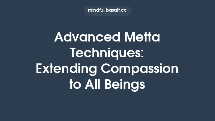 Advanced Metta Techniques: Extending Compassion to All Beings Thumbnail