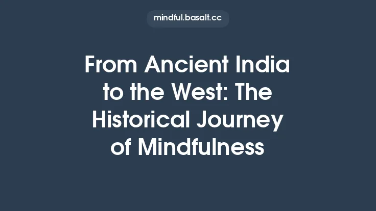 From Ancient India to the West: The Historical Journey of Mindfulness Thumbnail