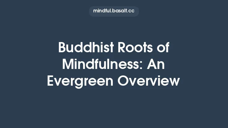 Buddhist Roots of Mindfulness: An Evergreen Overview Thumbnail