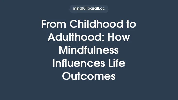 From Childhood to Adulthood: How Mindfulness Influences Life Outcomes Thumbnail