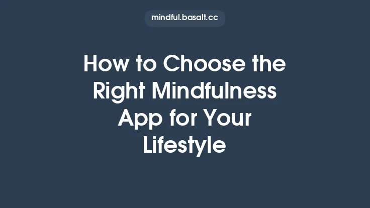 How to Choose the Right Mindfulness App for Your Lifestyle Thumbnail