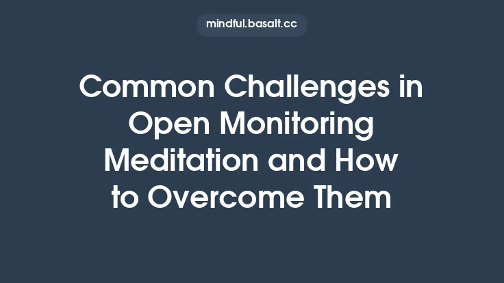 Common Challenges in Open Monitoring Meditation and How to Overcome Them Thumbnail