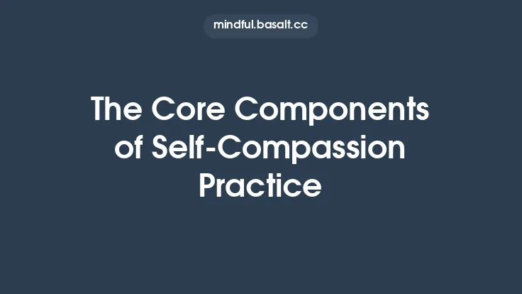 The Core Components of Self‑Compassion Practice Thumbnail