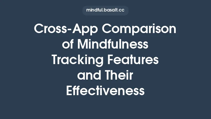 Cross‑App Comparison of Mindfulness Tracking Features and Their Effectiveness Thumbnail