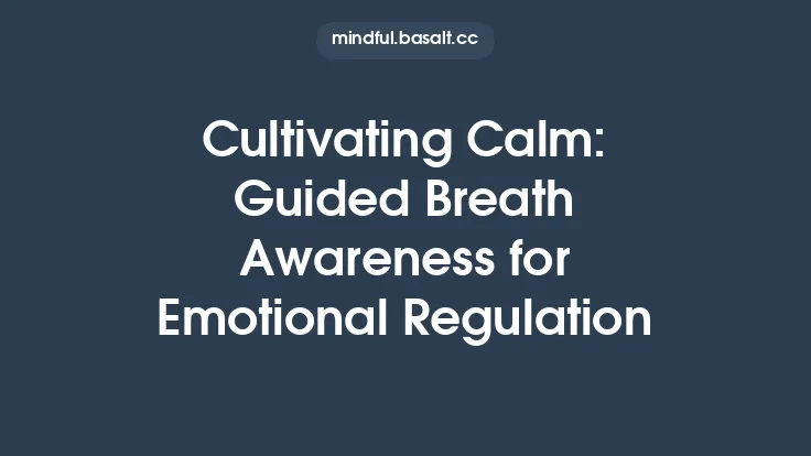Cultivating Calm: Guided Breath Awareness for Emotional Regulation Thumbnail