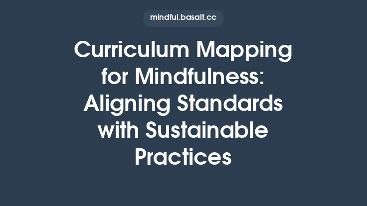 Curriculum Mapping for Mindfulness: Aligning Standards with Sustainable Practices Thumbnail