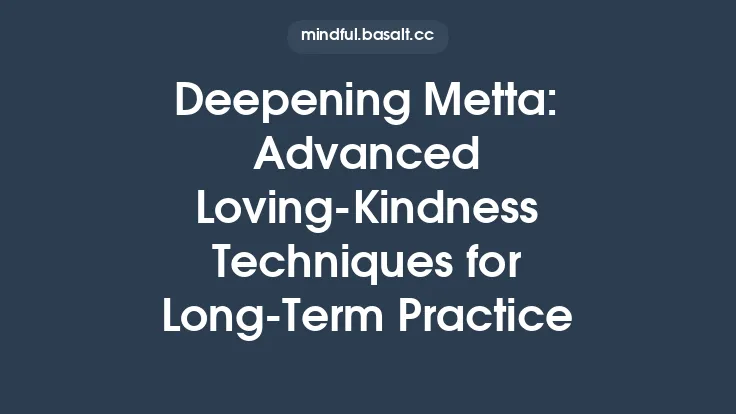 Deepening Metta: Advanced Loving‑Kindness Techniques for Long‑Term Practice Thumbnail