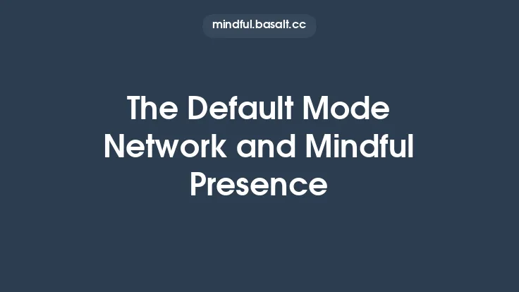 The Default Mode Network and Mindful Presence Thumbnail