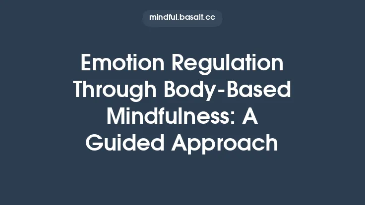 Emotion Regulation Through Body‑Based Mindfulness: A Guided Approach Thumbnail
