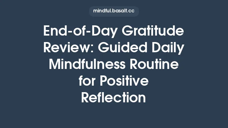 End‑of‑Day Gratitude Review: Guided Daily Mindfulness Routine for Positive Reflection Thumbnail