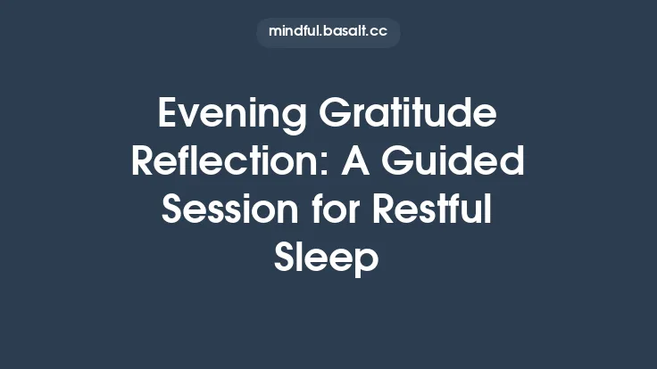 Evening Gratitude Reflection: A Guided Session for Restful Sleep Thumbnail