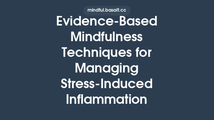 Evidence‑Based Mindfulness Techniques for Managing Stress‑Induced Inflammation Thumbnail