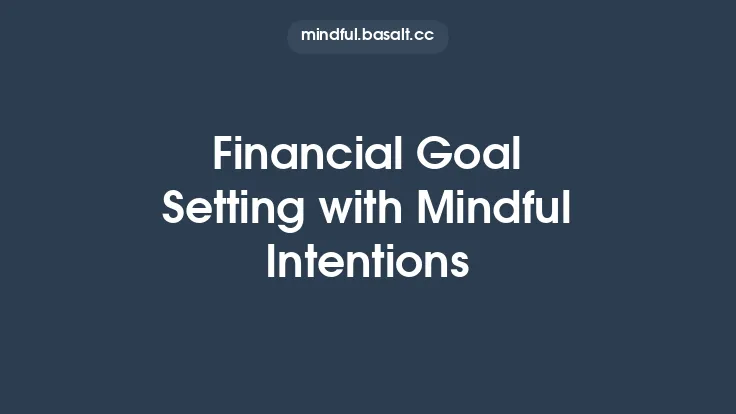 Financial Goal Setting with Mindful Intentions Thumbnail