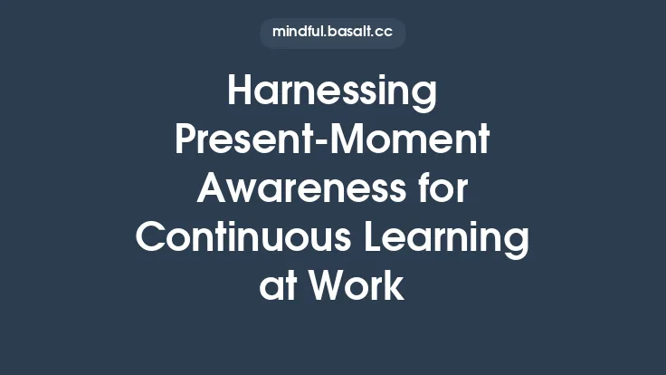 Harnessing Present-Moment Awareness for Continuous Learning at Work Thumbnail