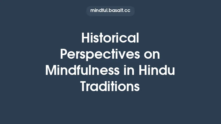Historical Perspectives on Mindfulness in Hindu Traditions Thumbnail