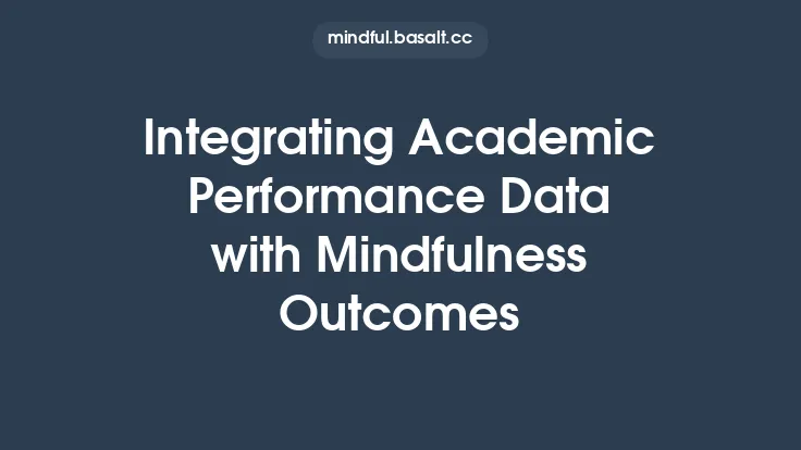 Integrating Academic Performance Data with Mindfulness Outcomes Thumbnail