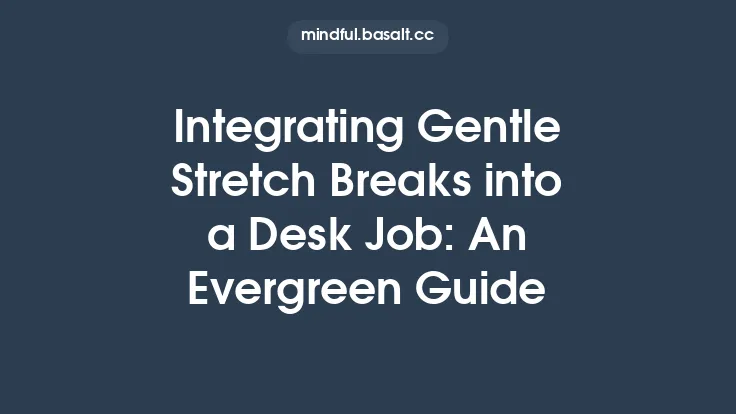 Integrating Gentle Stretch Breaks into a Desk Job: An Evergreen Guide Thumbnail