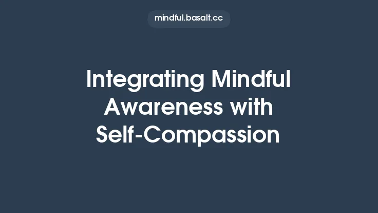 Integrating Mindful Awareness with Self‑Compassion Thumbnail