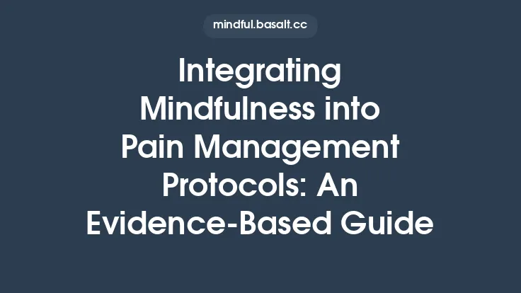 Integrating Mindfulness into Pain Management Protocols: An Evidence‑Based Guide Thumbnail