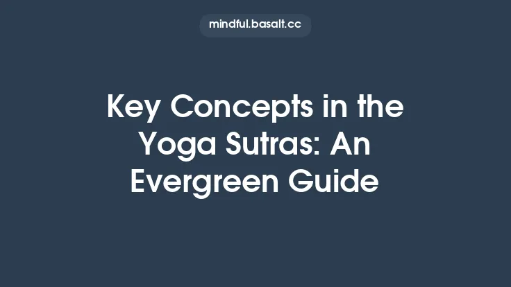 Key Concepts in the Yoga Sutras: An Evergreen Guide Thumbnail
