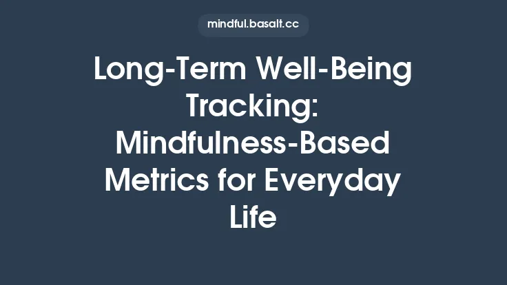 Long‑Term Well‑Being Tracking: Mindfulness‑Based Metrics for Everyday Life Thumbnail