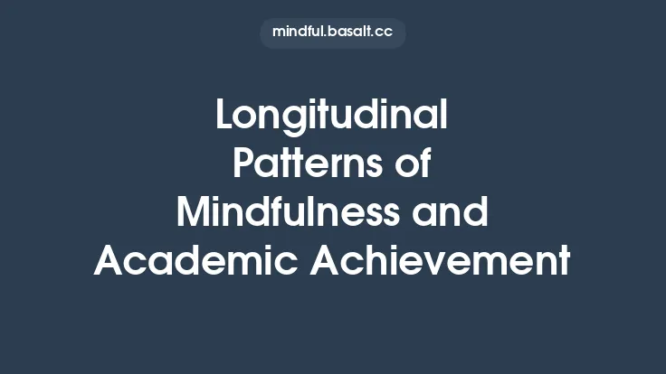 Longitudinal Patterns of Mindfulness and Academic Achievement Thumbnail