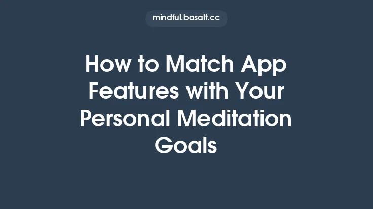 How to Match App Features with Your Personal Meditation Goals Thumbnail