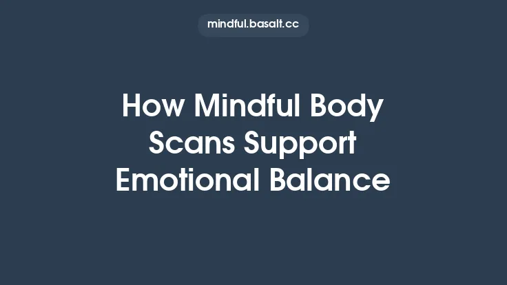 How Mindful Body Scans Support Emotional Balance Thumbnail