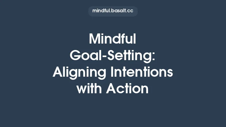 Mindful Goal-Setting: Aligning Intentions with Action Thumbnail