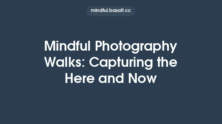 Mindful Photography Walks: Capturing the Here and Now Thumbnail