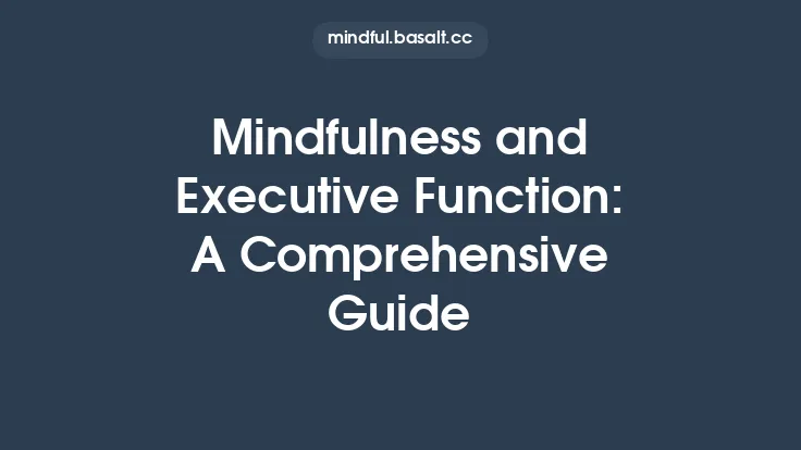 Mindfulness and Executive Function: A Comprehensive Guide Thumbnail