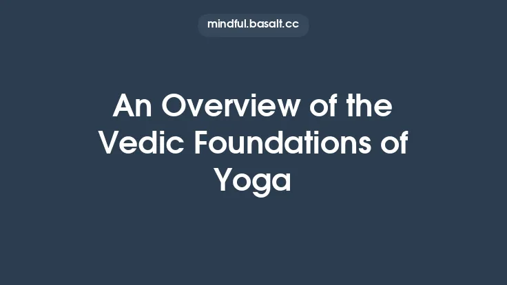 An Overview of the Vedic Foundations of Yoga Thumbnail