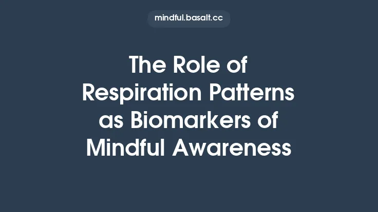 The Role of Respiration Patterns as Biomarkers of Mindful Awareness Thumbnail