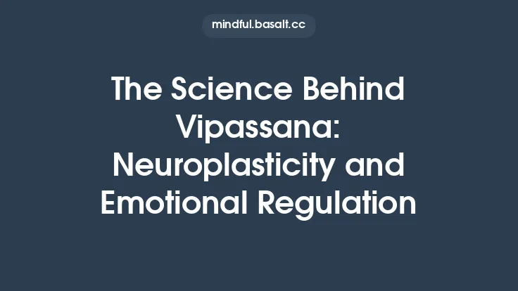 The Science Behind Vipassana: Neuroplasticity and Emotional Regulation Thumbnail