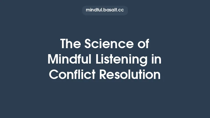 The Science of Mindful Listening in Conflict Resolution Thumbnail
