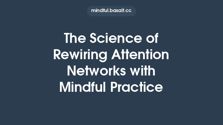The Science of Rewiring Attention Networks with Mindful Practice Thumbnail