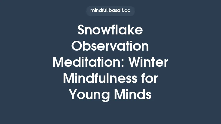 Snowflake Observation Meditation: Winter Mindfulness for Young Minds Thumbnail