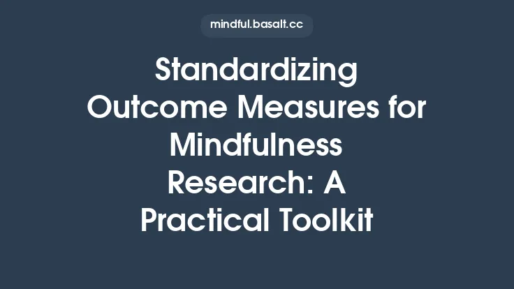 Standardizing Outcome Measures for Mindfulness Research: A Practical Toolkit Thumbnail