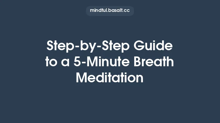 Step‑by‑Step Guide to a 5‑Minute Breath Meditation Thumbnail