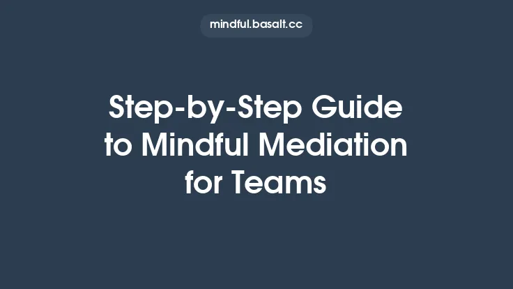 Step‑by‑Step Guide to Mindful Mediation for Teams Thumbnail