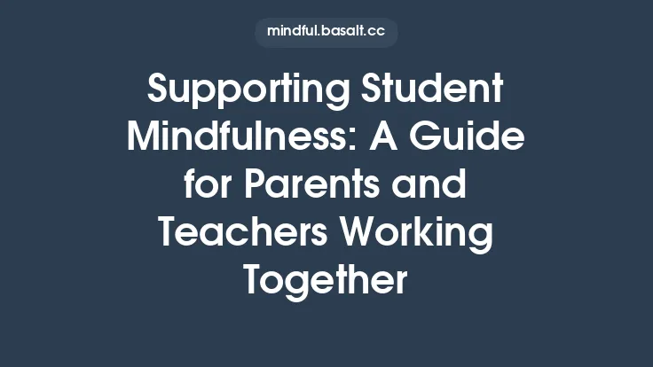 Supporting Student Mindfulness: A Guide for Parents and Teachers Working Together Thumbnail