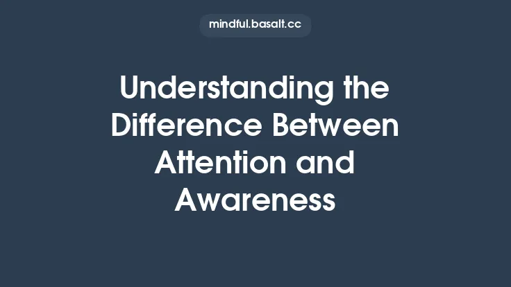 Understanding the Difference Between Attention and Awareness Thumbnail