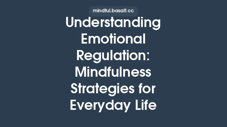 Understanding Emotional Regulation: Mindfulness Strategies for Everyday Life Thumbnail