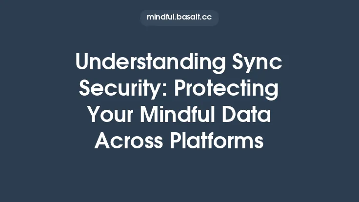 Understanding Sync Security: Protecting Your Mindful Data Across Platforms Thumbnail