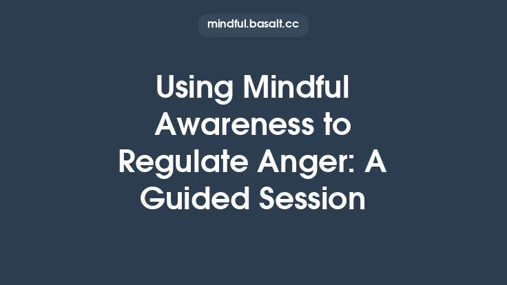 Using Mindful Awareness to Regulate Anger: A Guided Session Thumbnail