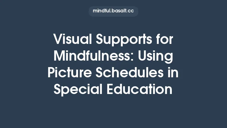 Visual Supports for Mindfulness: Using Picture Schedules in Special Education Thumbnail