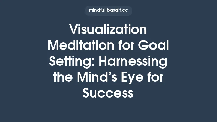 Visualization Meditation for Goal Setting: Harnessing the Mind’s Eye for Success Thumbnail